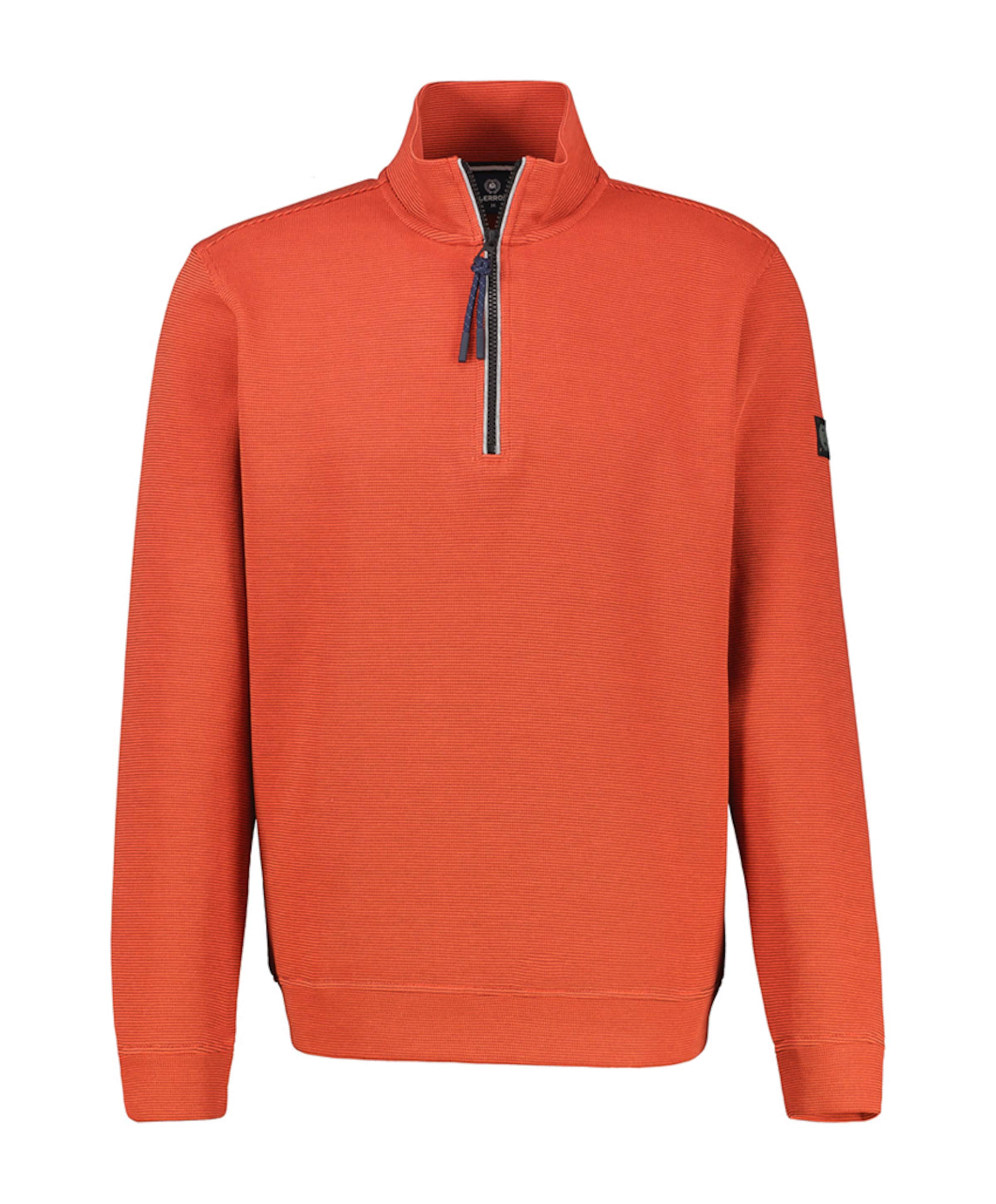 Heren trui met rits rood