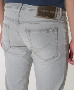 Nick Slim 5 pkt heren jeans grijs