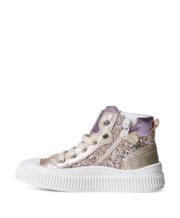 meisjes veterschoenen goud