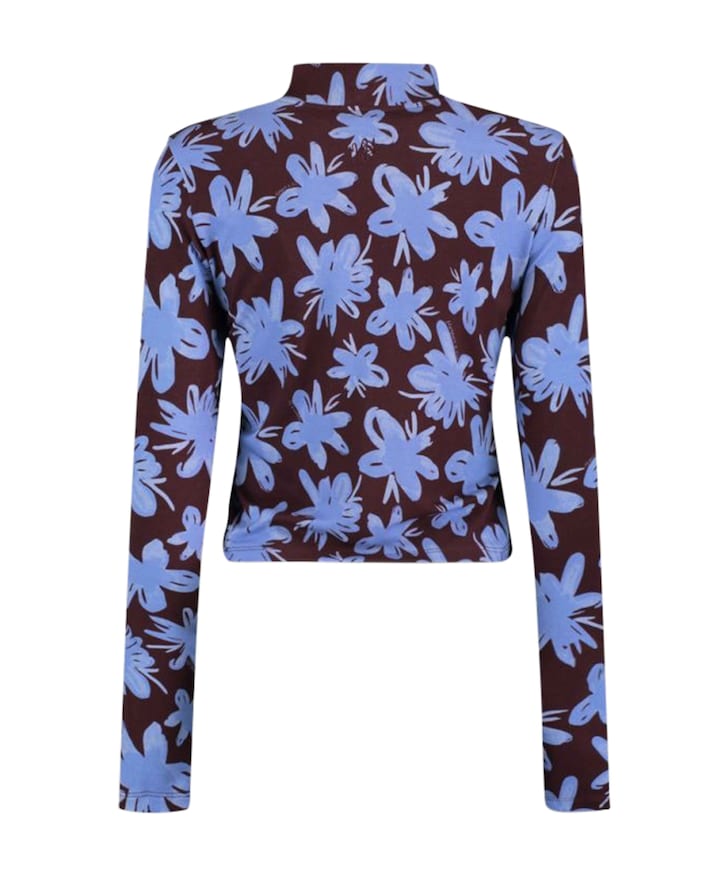 Dames longsleeve blauw