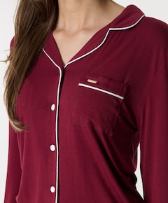 Dames pyjamaset bordeaux