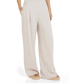 Franjedetails dames broek ecru