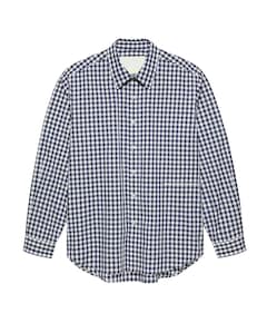 Heren overhemd lange mouw blauw