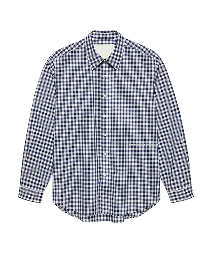 Heren overhemd lange mouw blauw