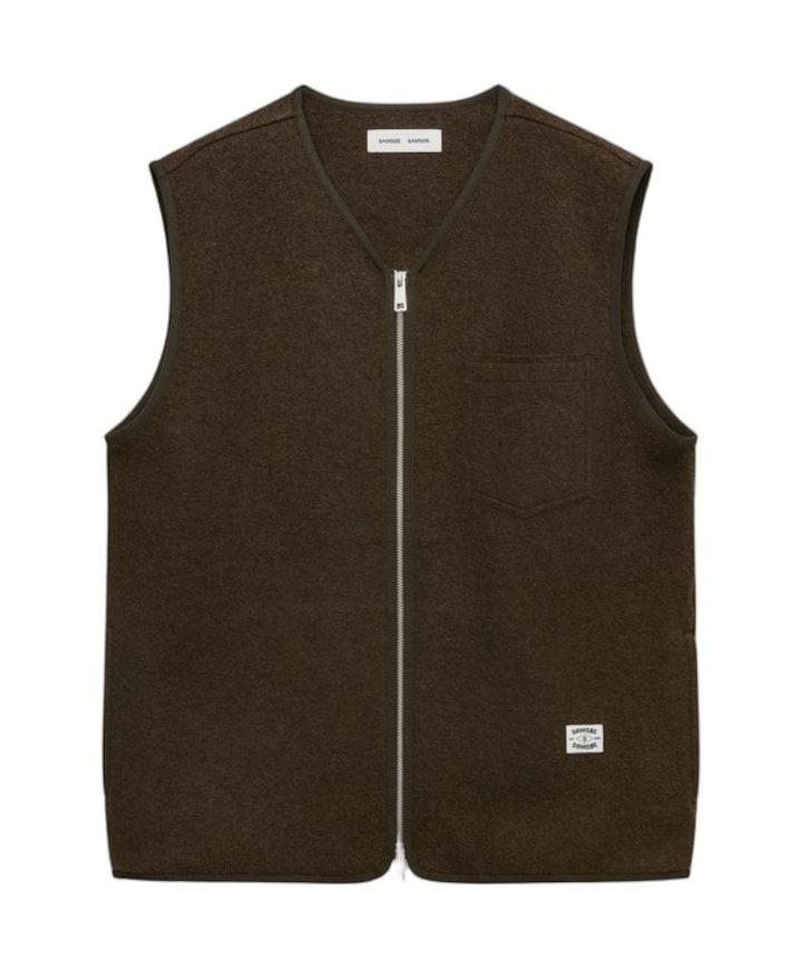 Heren bodywarmer bruin