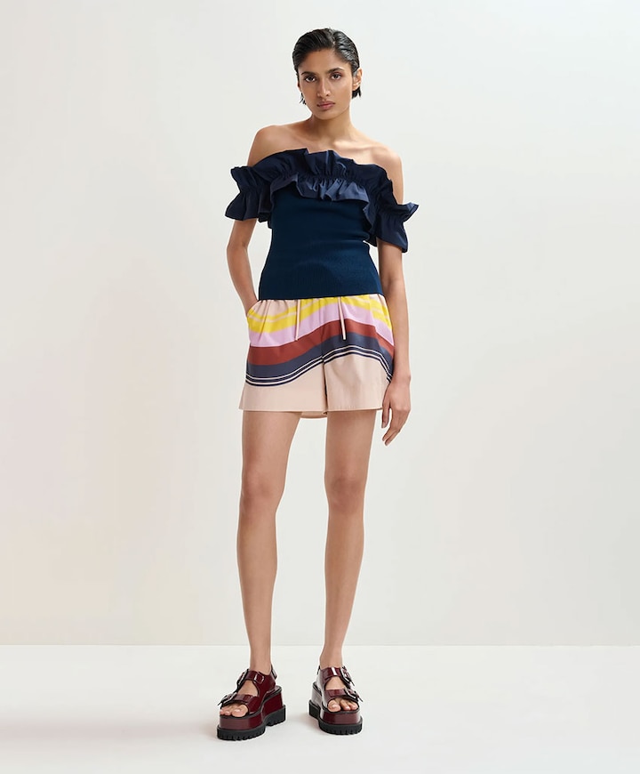 Dames top blauw