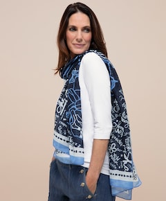 Dames sjaal blauw