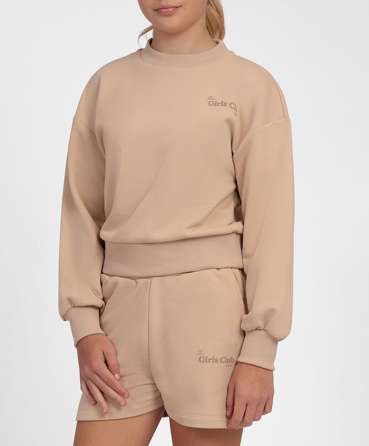 Meisjes sweater beige