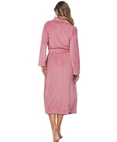 Dames ochtendjas roze