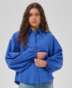 Dames blouse blauw