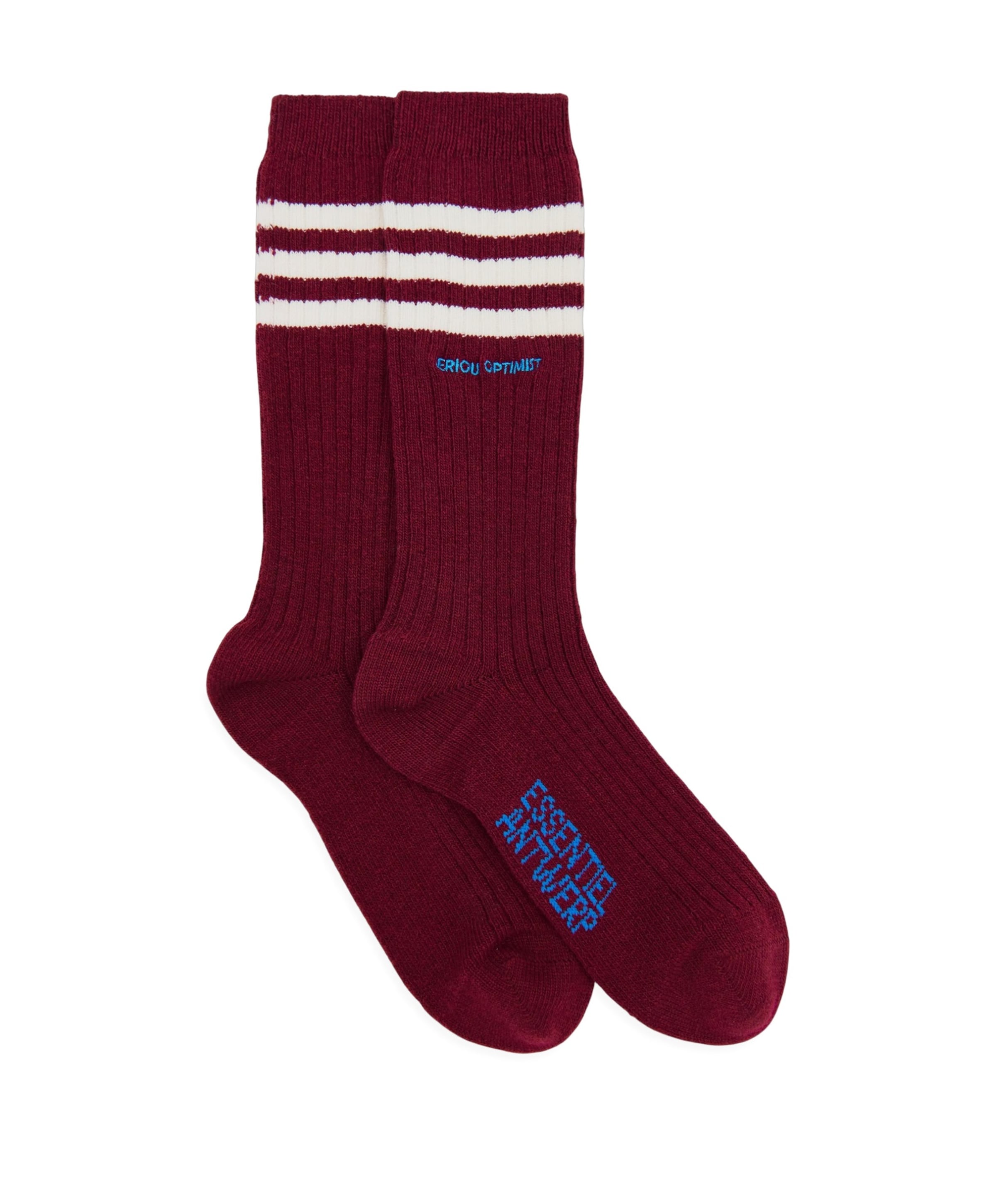 Dames sokken bordeaux