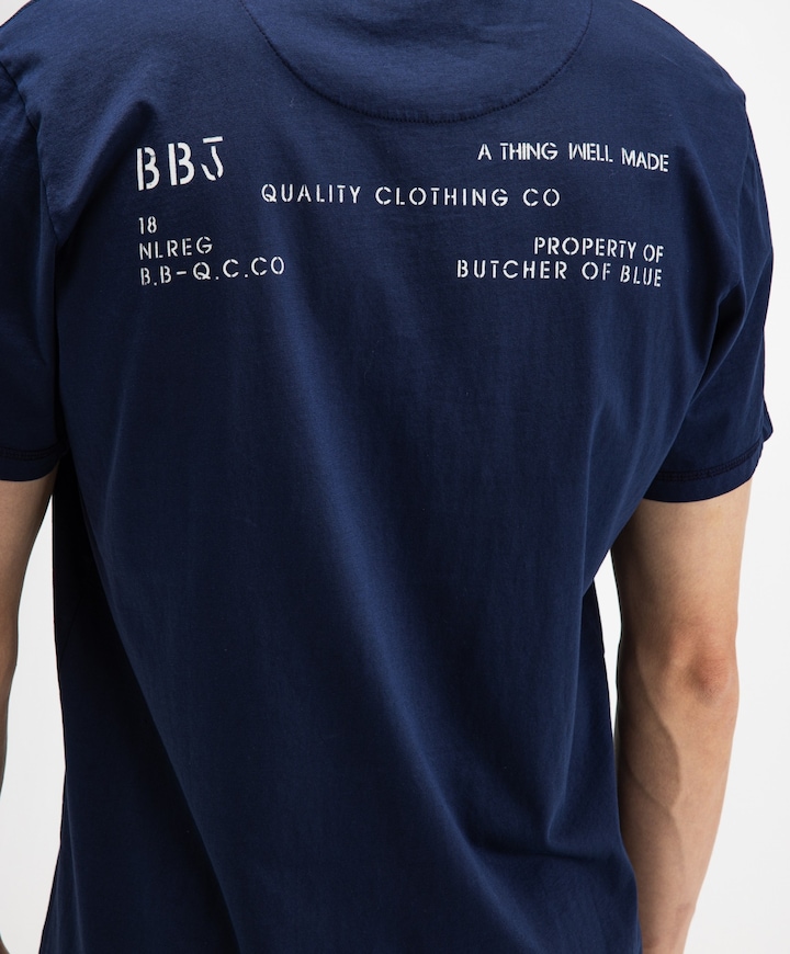 Heren T-shirt blauw