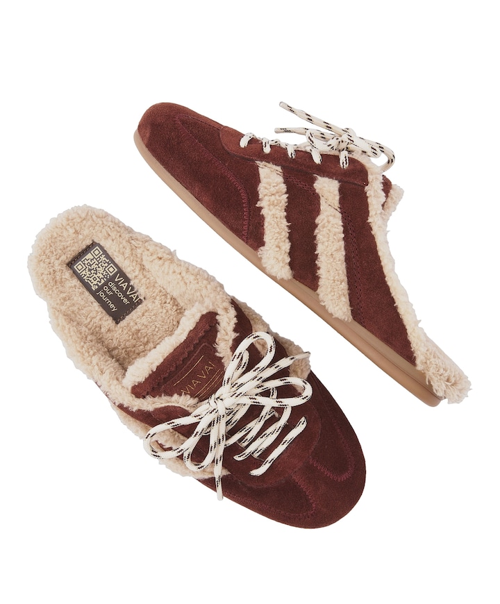June Ashton dames clogs bordeaux