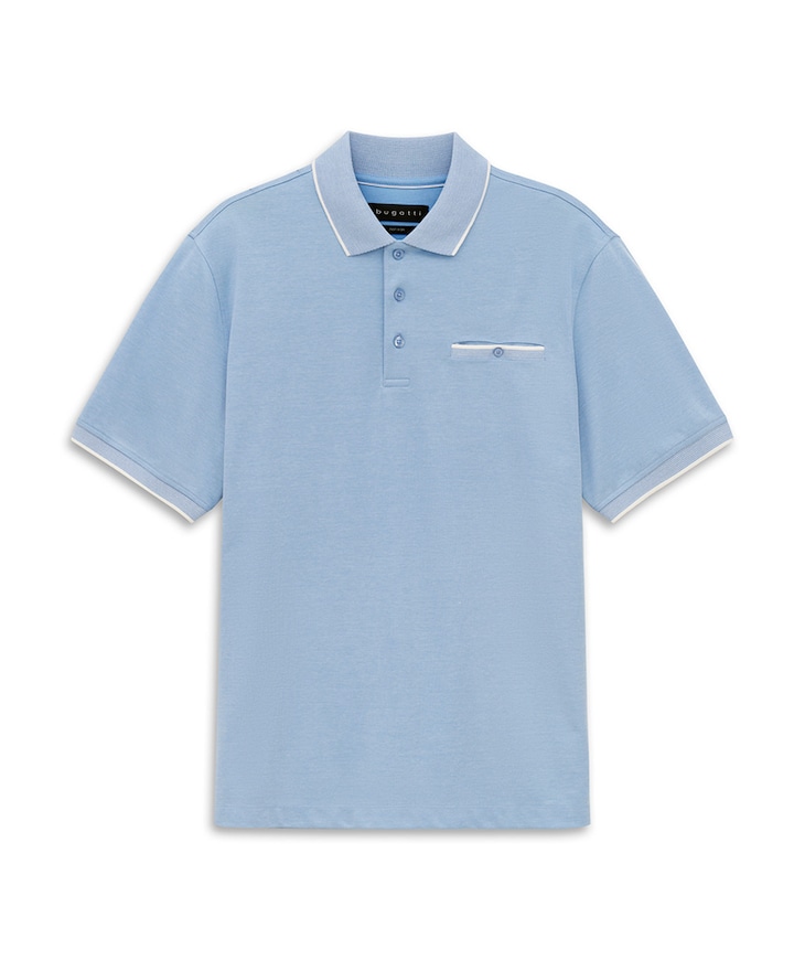 Heren polo blauw