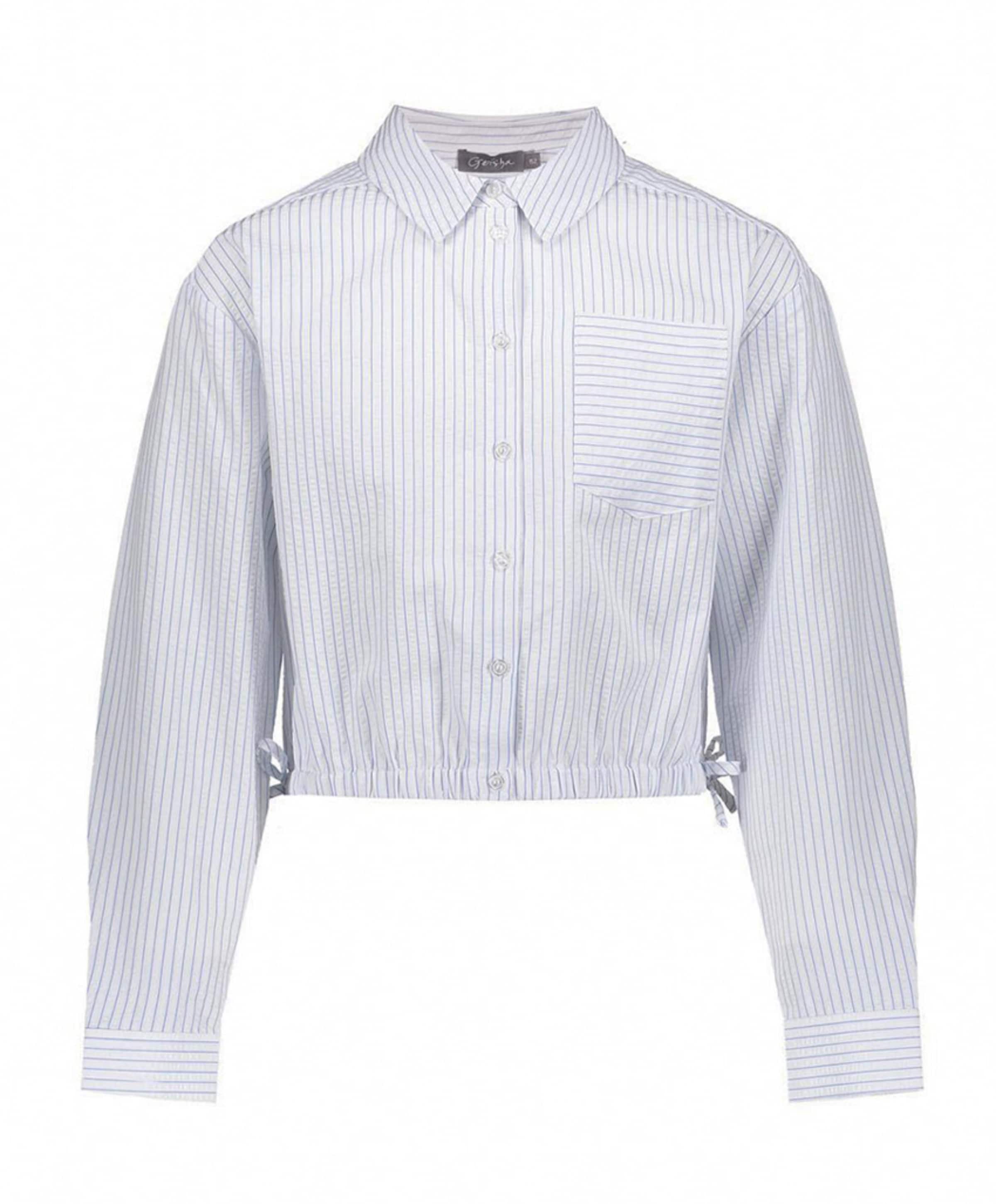 Meisjes blouse lange mouw ecru