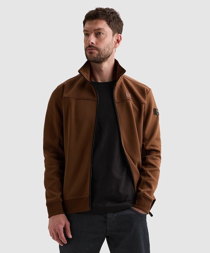 Heren vest bruin