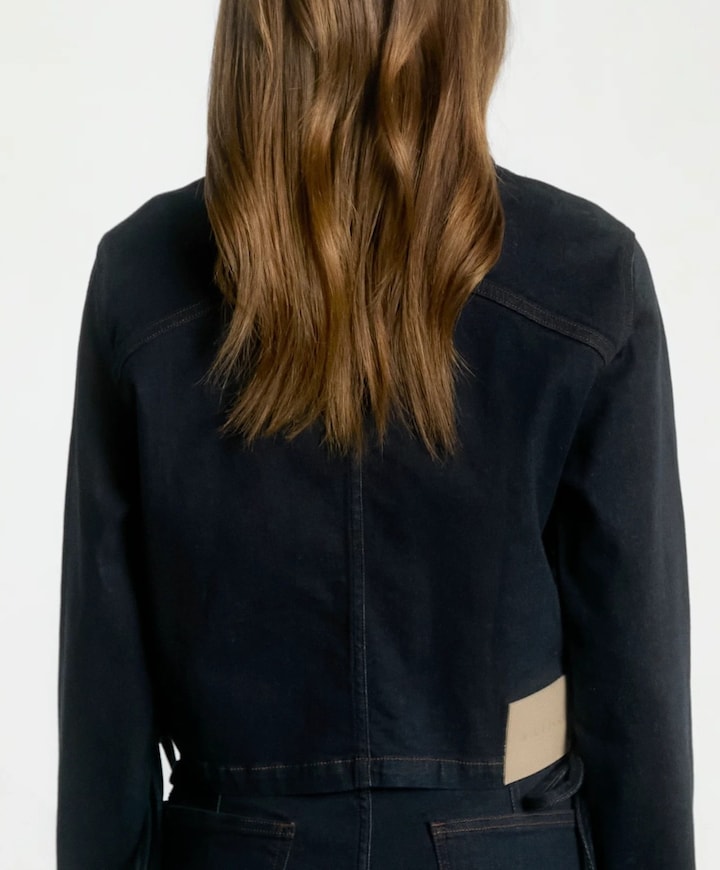 Dames jas blauw
