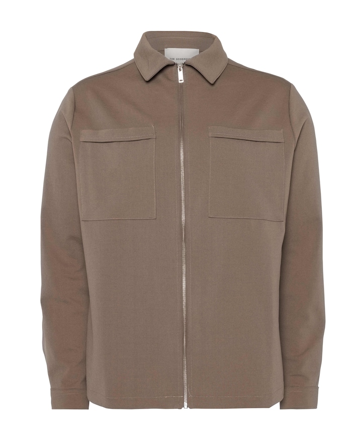 Heren overshirt bruin