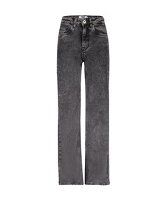 Attitude Wide Leg Glitter meisjes jeans grijs