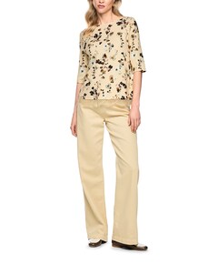 Dames T-shirt beige