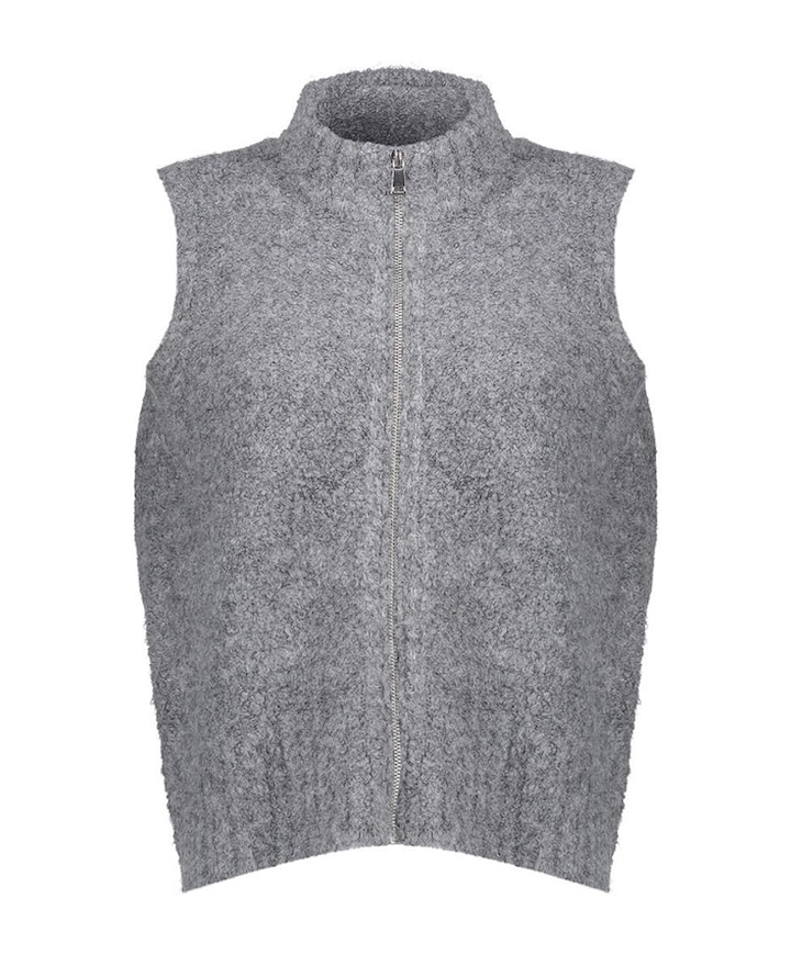Dames gilet grijs