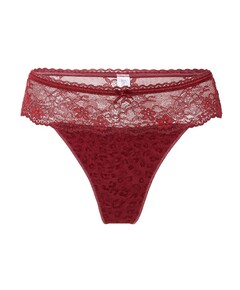 Dames string bordeaux