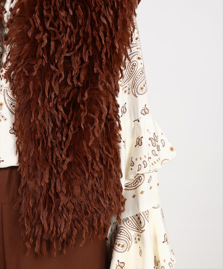 Dames gilet bruin