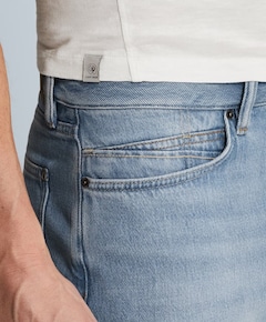 STEEPER SHORTS LIGHT BLEACH BLUE heren korte broek blauw