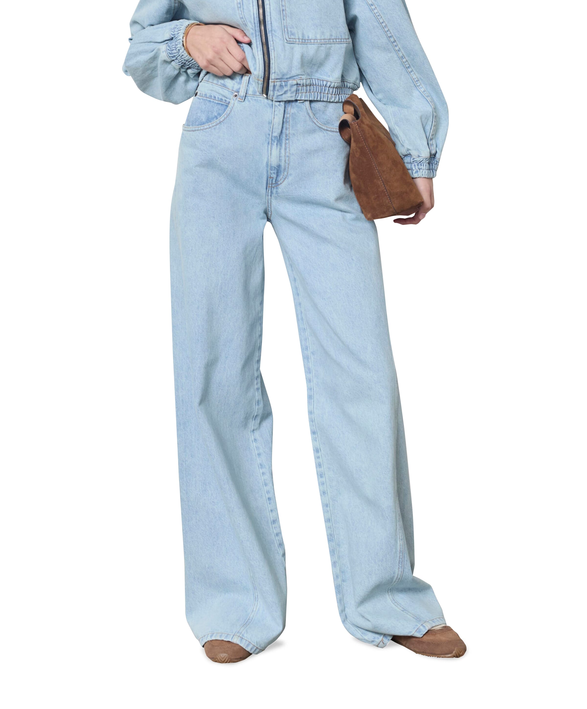 AronaCC Wide LL dames broek blauw