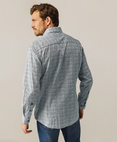 Overhemd lange mouw blauw