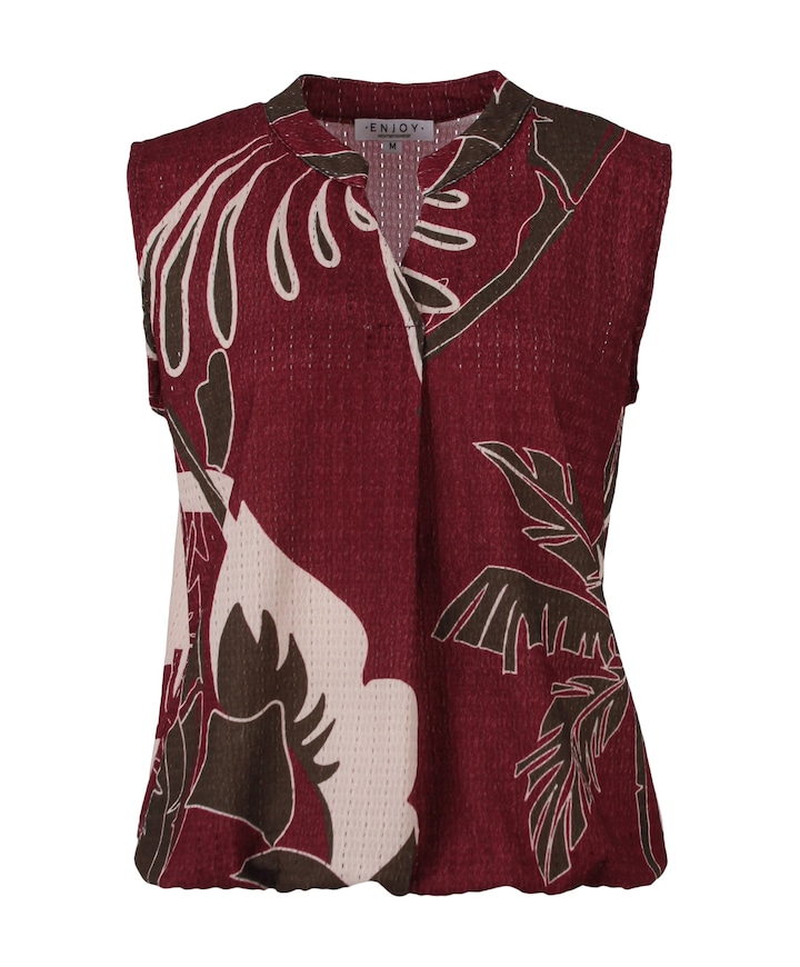 Dames top bordeaux