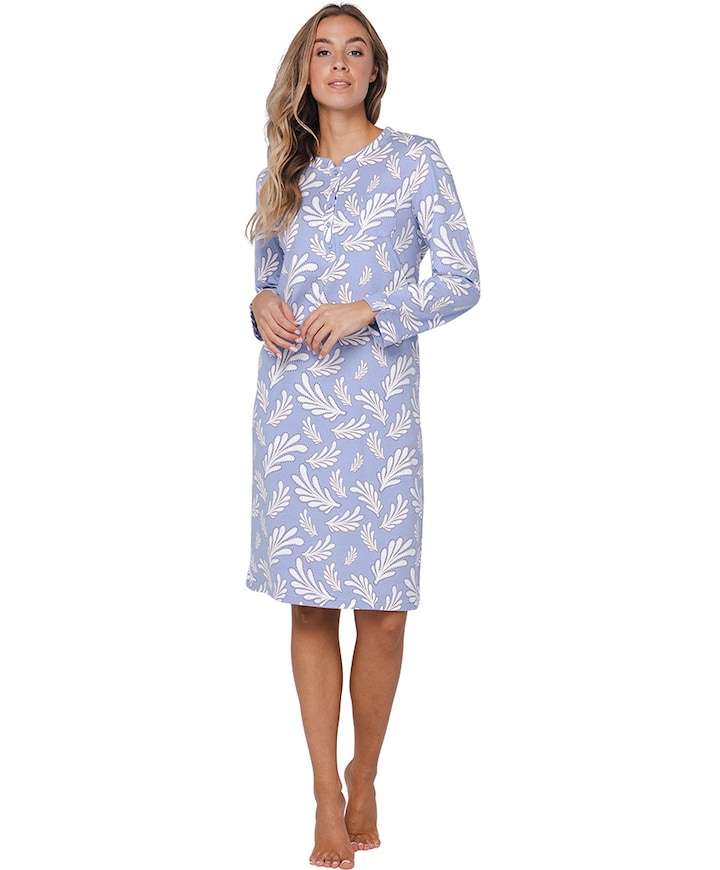 Dames nachthemd blauw