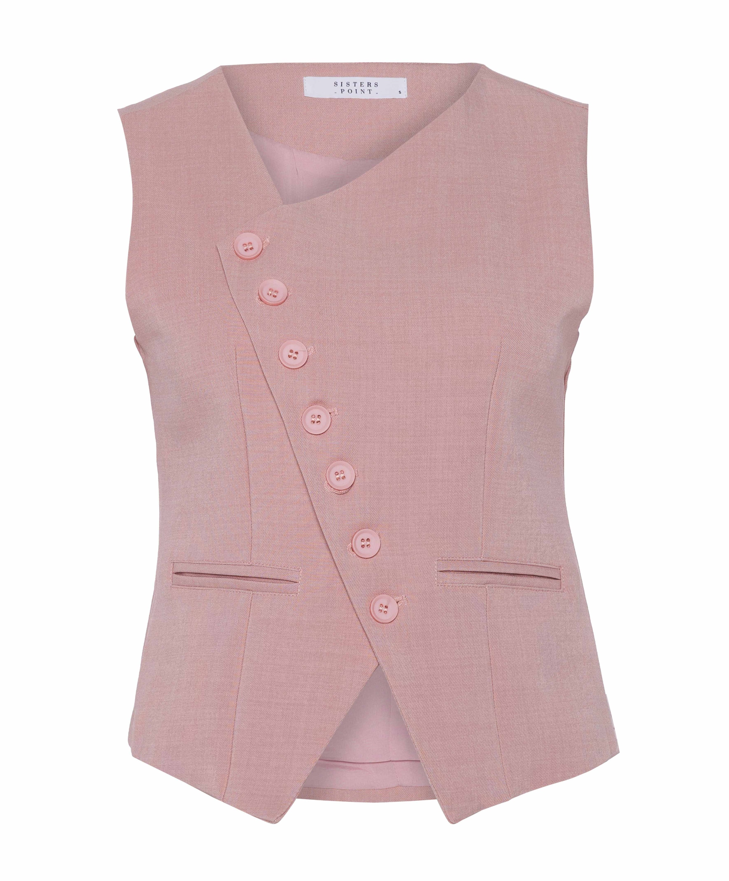 Dames gilet roze