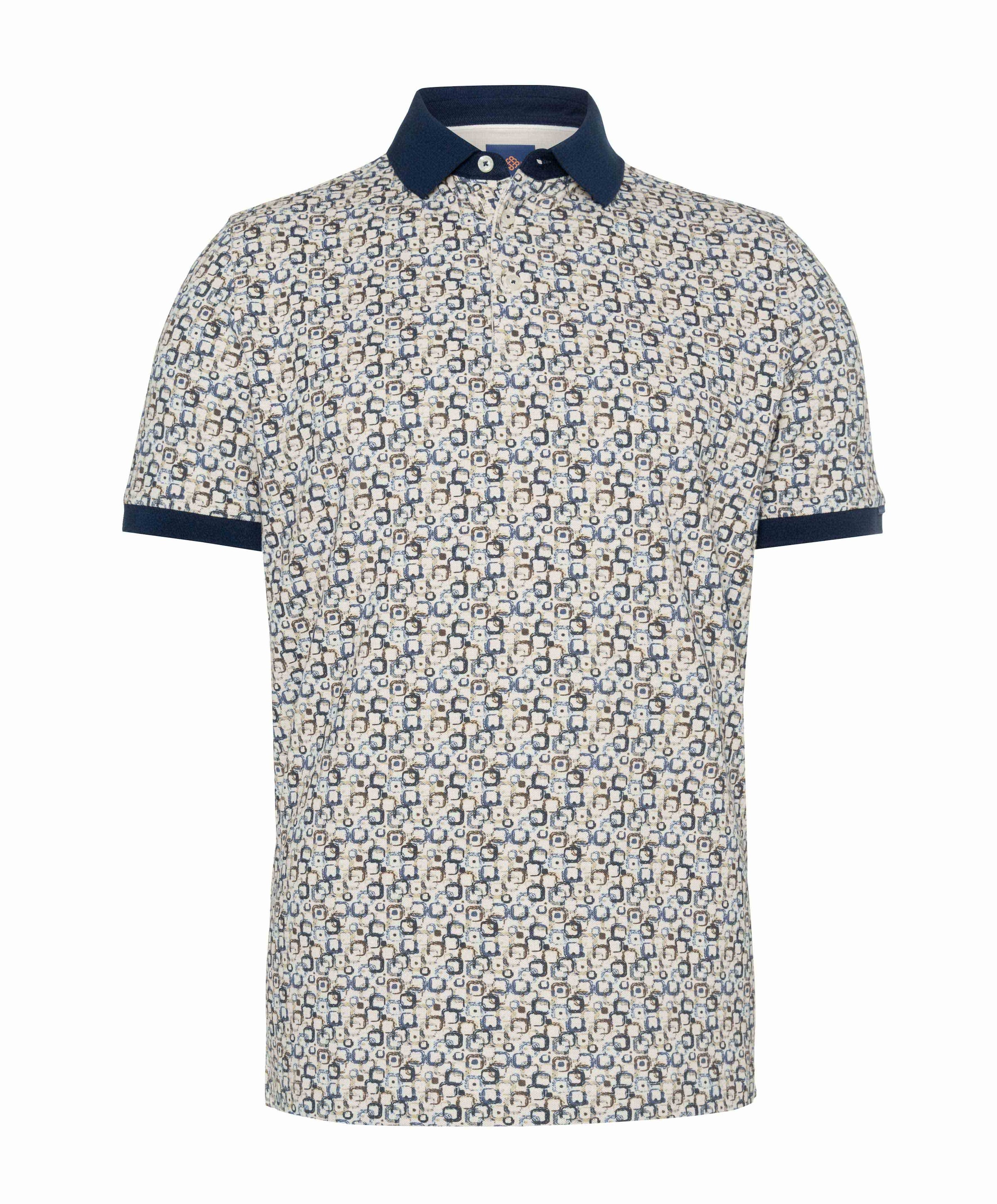 Heren polo beige