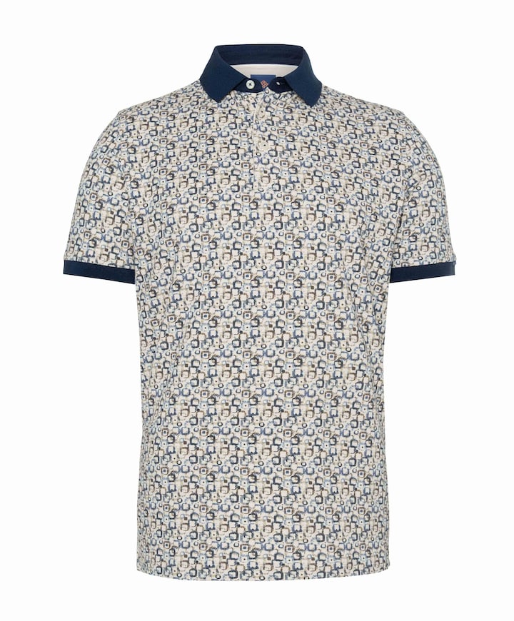 Heren polo beige