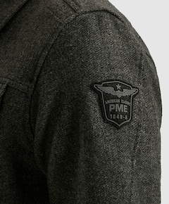 Heren overshirt grijs