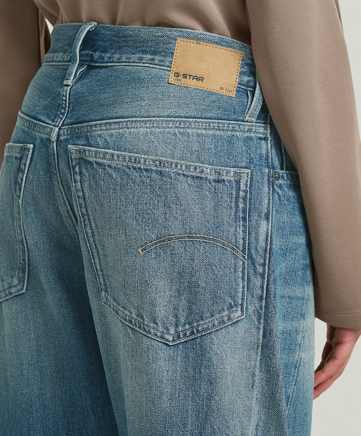 Contor 3D Wide Wmn dames jeans blauw