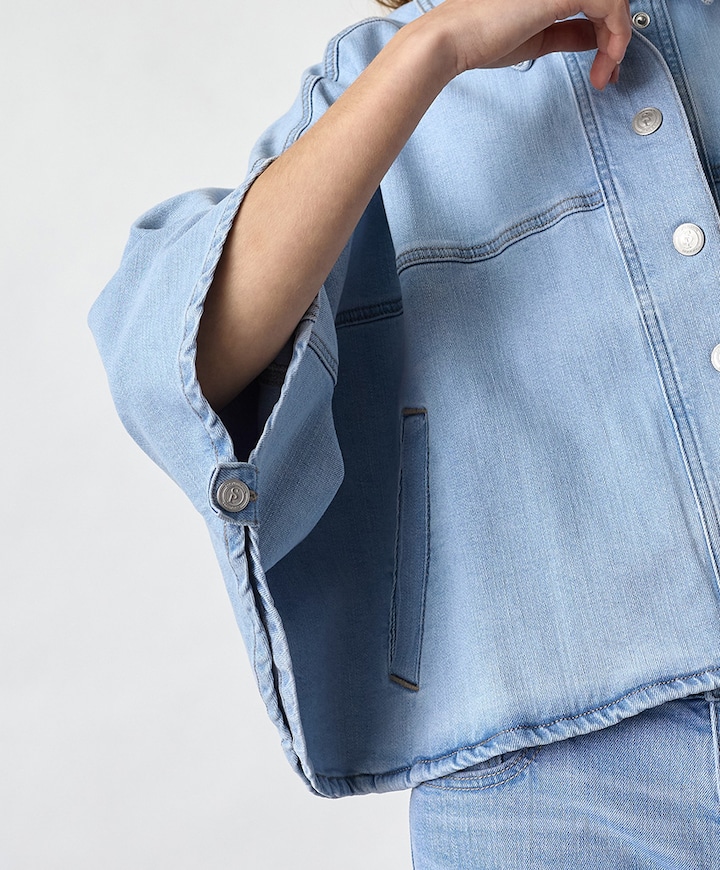 Dames blouse blauw