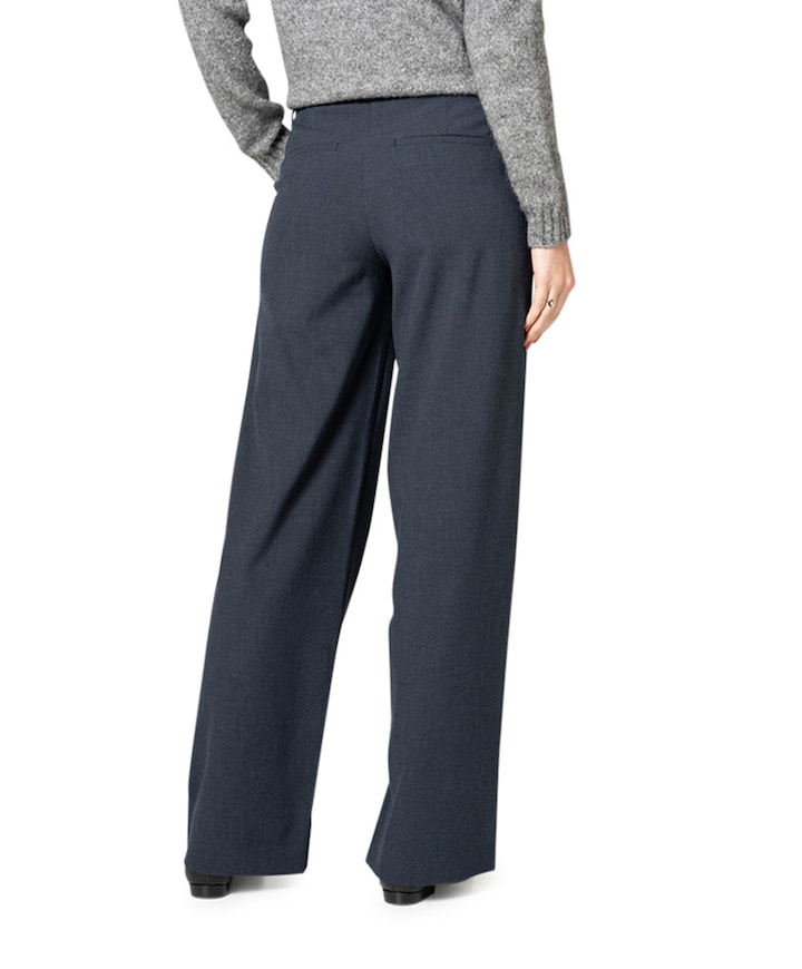 DENA 285 BLUE GREY MELANGE dames broek blauw
