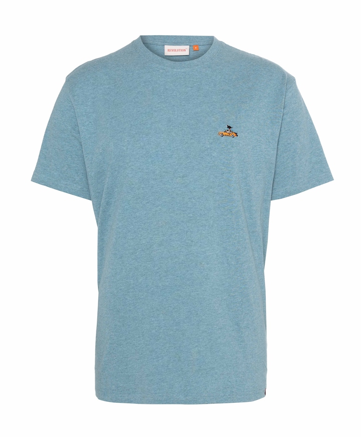 Heren T-shirt blauw