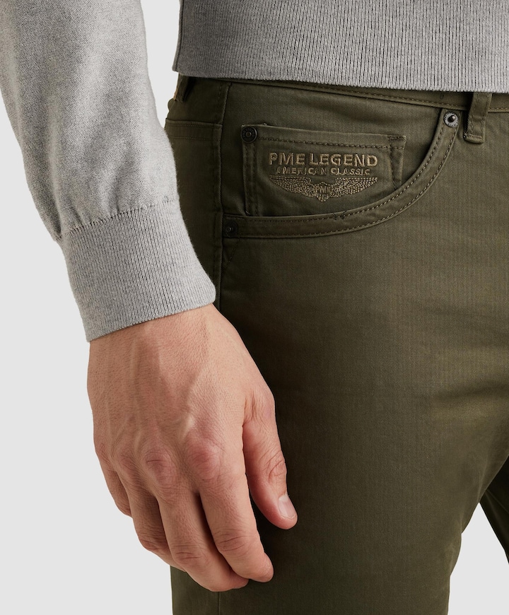 NAVIGATOR LEFT HAND STRETCH TWILL heren jeans groen