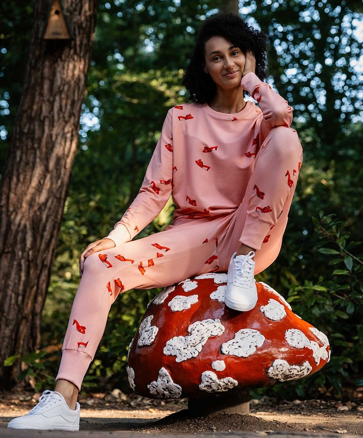 Dames pyjamaset Efteling rood