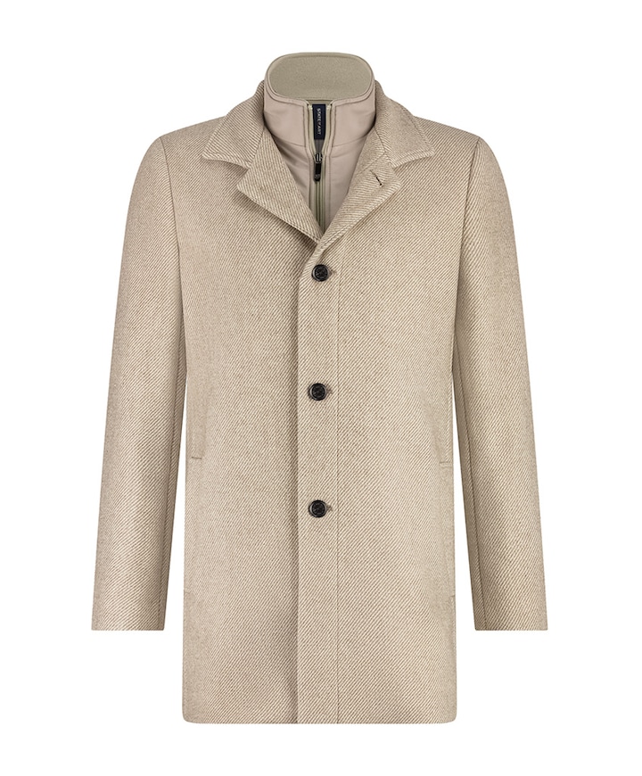 Heren jas beige