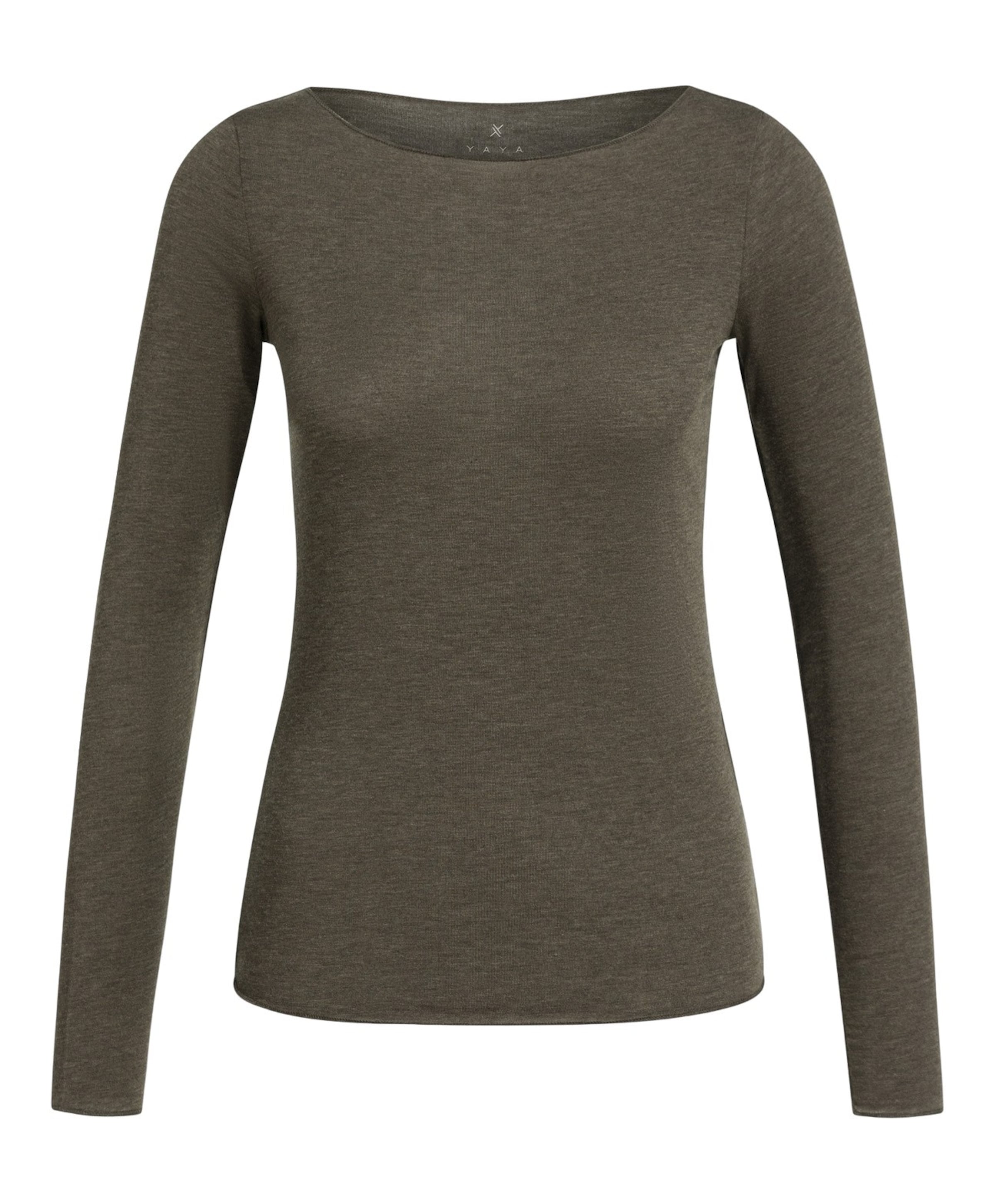 Dames longsleeve bruin