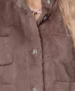 Dames cape beige