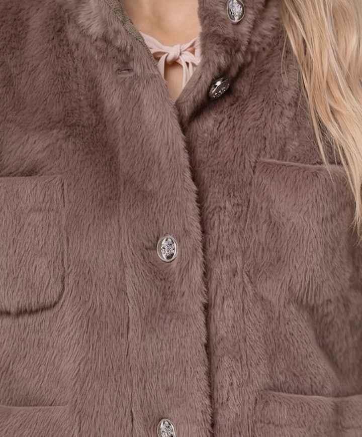 Dames cape beige
