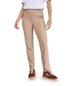 Anne bonded broek beige