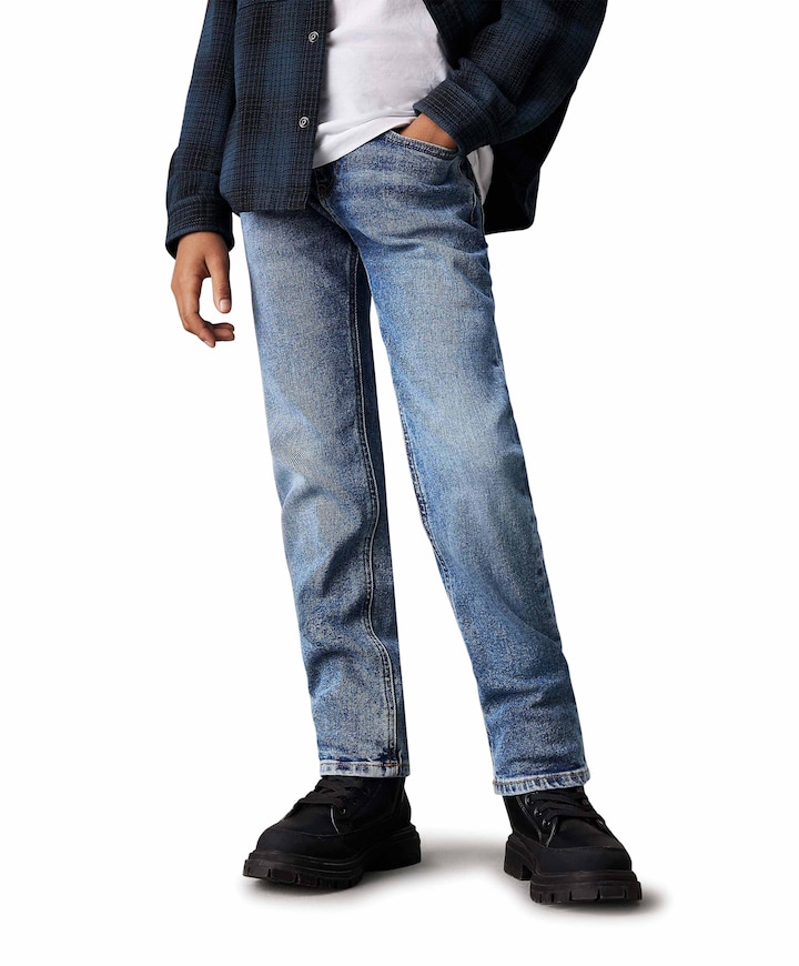 REG STRAIGHT WASH BLUE CF jeans blauw
