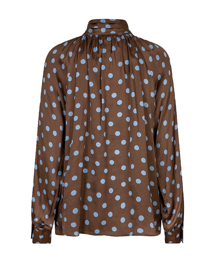 Dames blouse bruin