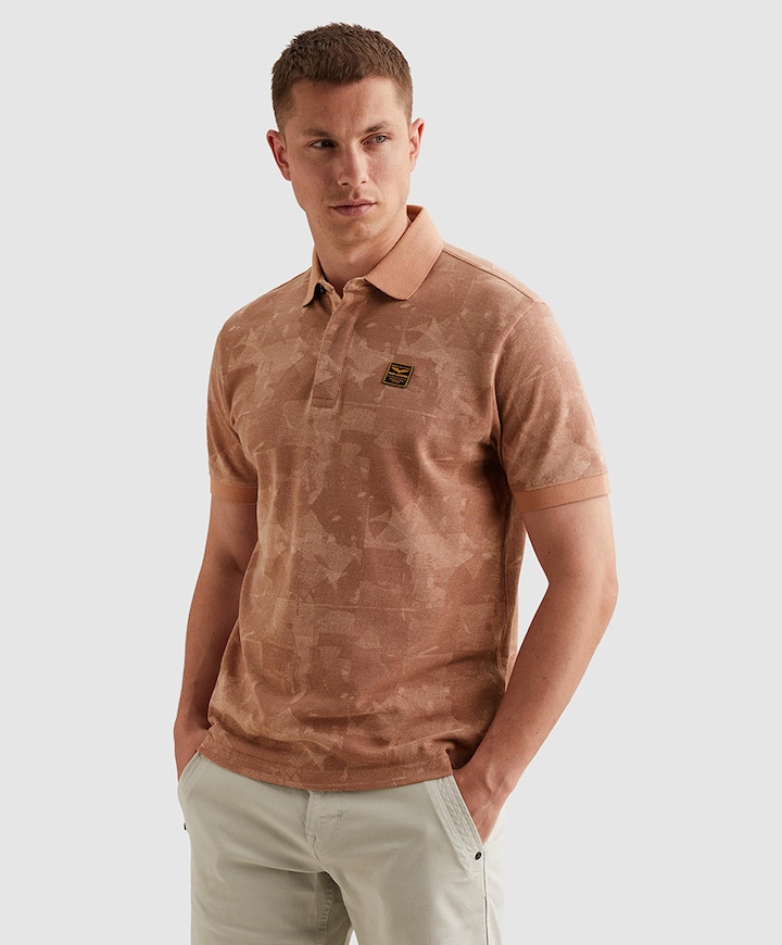 Heren polo roze